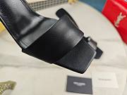 YSL stiletto black sandals - 6