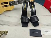 YSL stiletto black sandals - 5