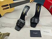 YSL stiletto black sandals - 3