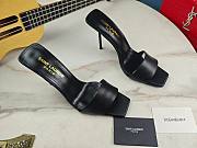 YSL stiletto black sandals - 4