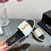YSL spring gold letter logo sandals  - 6