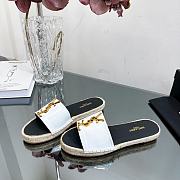 YSL spring gold letter logo sandals  - 3