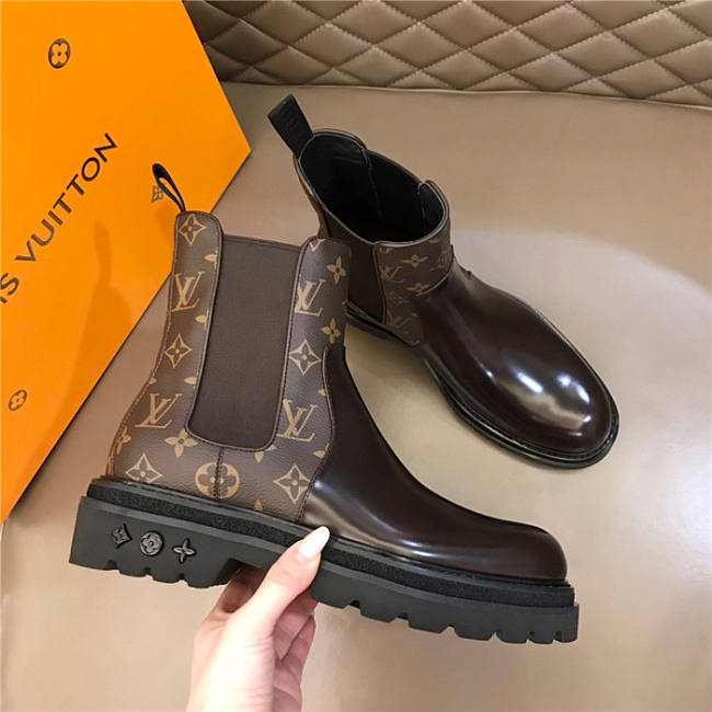 LV Real Leather Boots - 1