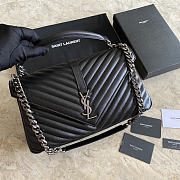 YSL lolou messenger bag  black color size 32 cm  - 4