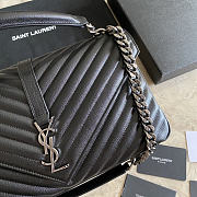 YSL lolou messenger bag  black color size 32 cm  - 2