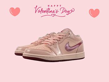 Air Jordan 1 Low Patent Valentine's Day - HF3174-600