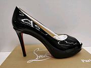 Christian Louboutin New Very Prive high heels patent leather - Heel height: 120 mm  - 4