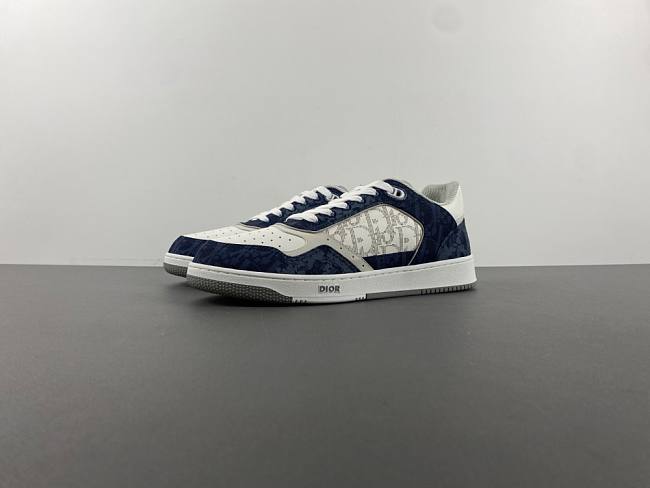 Dior B27 Low Denim Blue White Dior Tears Oblique Galaxy Leather - 3SN272ZWZ_H580 - 1