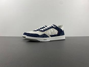 Dior B27 Low Denim Blue White Dior Tears Oblique Galaxy Leather - 3SN272ZWZ_H580
