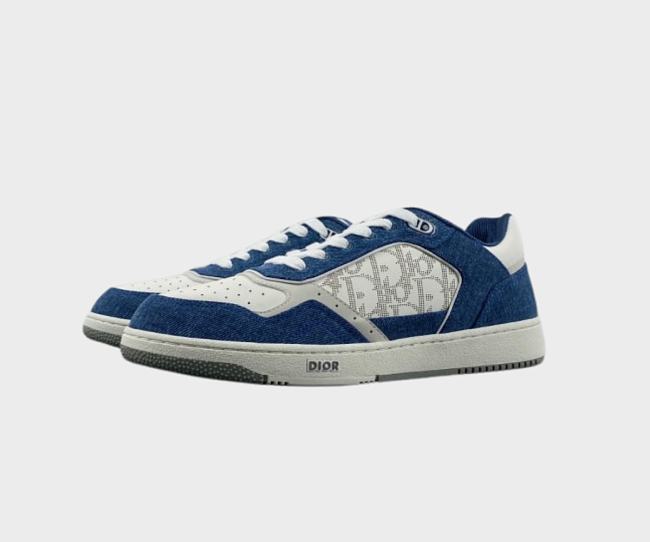 Dior B27 Low White Blue Denim - 3SN272 ZAC_H580 - 1