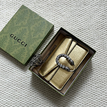 Gucci Dionysus super mini bag in gold - 476432 1TRBN 8089 - size 16.5x10x4.5cm
