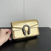 Gucci Dionysus super mini bag in gold - 476432 1TRBN 8089 - size 16.5x10x4.5cm - 2