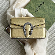 Gucci Dionysus super mini bag in gold - 476432 1TRBN 8089 - size 16.5x10x4.5cm - 5