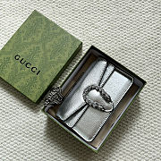 Gucci Dionysus super mini bag in silver - 476432 1TRBN 8173 - size 16.5x10x4.5cm - 1