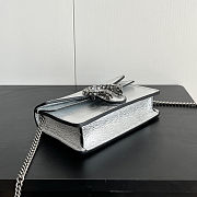 Gucci Dionysus super mini bag in silver - 476432 1TRBN 8173 - size 16.5x10x4.5cm - 2