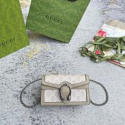 Gucci Dionysus super mini bag in beige and white - 476432 UULBN 9683 - size 16.5x10x4.5cm - 5