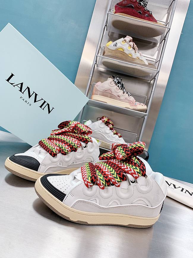 Lanvin Leather Curb White Ivory - FM-SKRK11-DRAG-A2000 - 1