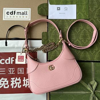 Gucci Aphrodite Shoulder Bag Small Light Pink - 25 x 19 x 7cm