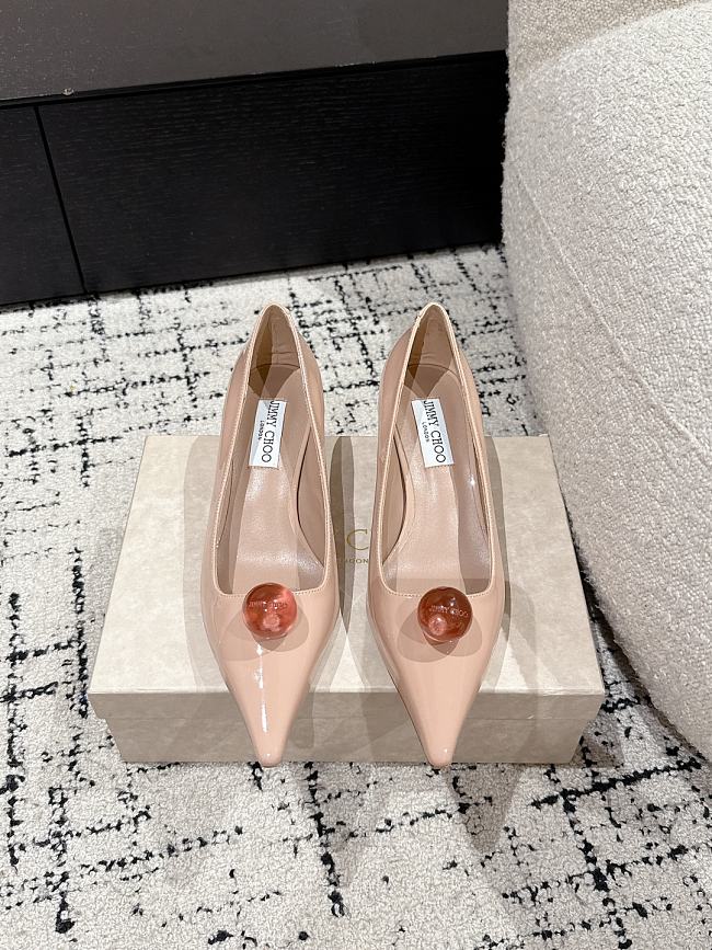 Jimmy Choo Macaron Patent Leather Pumps Orb Pump 50mm - 1