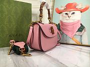 Gucci Bamboo 1947 small top handle bag Pink - 675797 10ODT 5467 - size: 21x 15x 7cm - 5