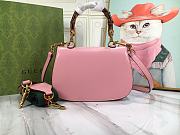 Gucci Bamboo 1947 small top handle bag Pink - 675797 10ODT 5467 - size: 21x 15x 7cm - 2