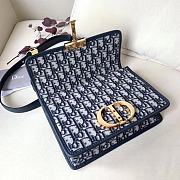 Dior 30 Montaigne Bag Blue Oblique Jacquard - M9203UTZQ_M928 - size: 24 x 17 x 8 cm - 3