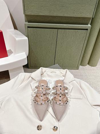 Valentino Garavani Rockstud patent leather mules Pink -  Heel 1.5 cm