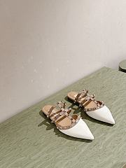 Valentino Garavani Rockstud patent leather mules White - Heel 1.5 cm - 3