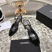 Chanel Black Slingback Sandals - size 6.5cm - 2