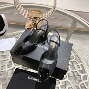Chanel Black Slingback Sandals - size 6.5cm - 3
