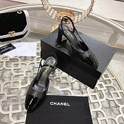 Chanel Black Slingback Sandals - size 6.5cm - 5