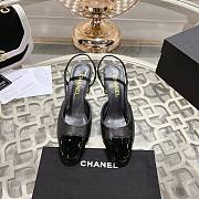 Chanel Black Slingback Sandals - size 6.5cm - 4