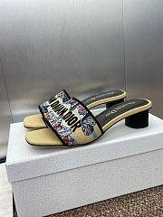 Dior Dway Heeled Slide Black - Height: 4.5cm - 4
