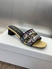 Dior Dway Heeled Slide Black - Height: 4.5cm - 2