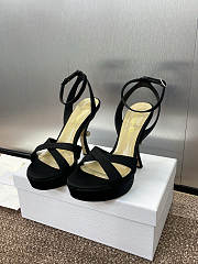 Dior Tribales Heeled Sandal Black - Heel height: 12cm - 4