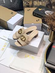 Dior 30 Montaigne Slide ‘Nude’ - Heel height: flat heel 4.5cm - 3