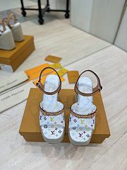 LV x TM Helios Wedge Sandal Multicolored - Heel height: 12.5cm water platform 3.5cm - 2