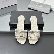 Dior Dway Slides white and gold  - 1