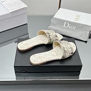 Dior Dway Slides white and gold  - 2