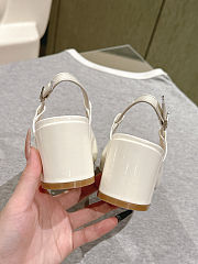 Dior Paris Slingback Pump White Patent - Height: 5.5cm - 5
