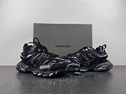 Balenciaga Men's Track Sneakers in Blackand White - 4