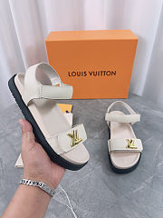 LV Sunset Flat Comfort Sandal Light Beige - 1ACP4O  - 5