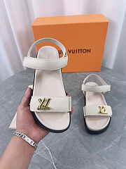 LV Sunset Flat Comfort Sandal Light Beige - 1ACP4O  - 4