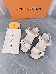 LV Sunset Flat Comfort Sandal Light Beige - 1ACP4O  - 3