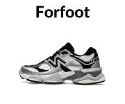 New Balance 9060 Shoe Palace Metallic Colorway Silver/Black  - 1