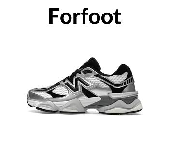 New Balance 9060 Shoe Palace Metallic Colorway Silver/Black 