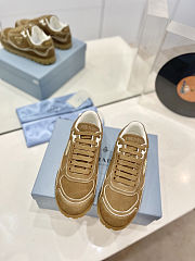Prada Cinnamon coloured suede Trail Sneakers - 4
