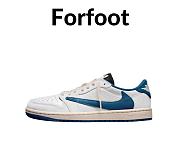 Air Jordan 1 Retro Low OG SP Fragment x Travis Scott Sail Military Blue - DM7866-104 - 1