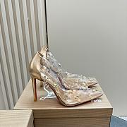Christian Louboutin Degraqueen embellished PVC pumps in Gold - Heel Height 8.5cm - 2