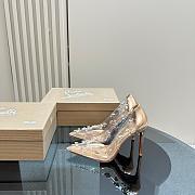 Christian Louboutin Degraqueen embellished PVC pumps in Gold - Heel Height 8.5cm - 3